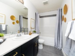 altius virginia bathroom with high end finishes and modern decor